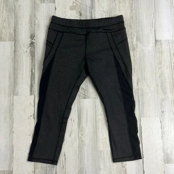 #T33 Large gray leggings cropped size L KYODAN - Picture 1 of 5